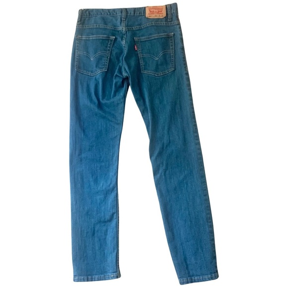 LEVI’S 511 Slim Boys Jeans Mid-Rise Denim Size 16 - Picture 4 of 16